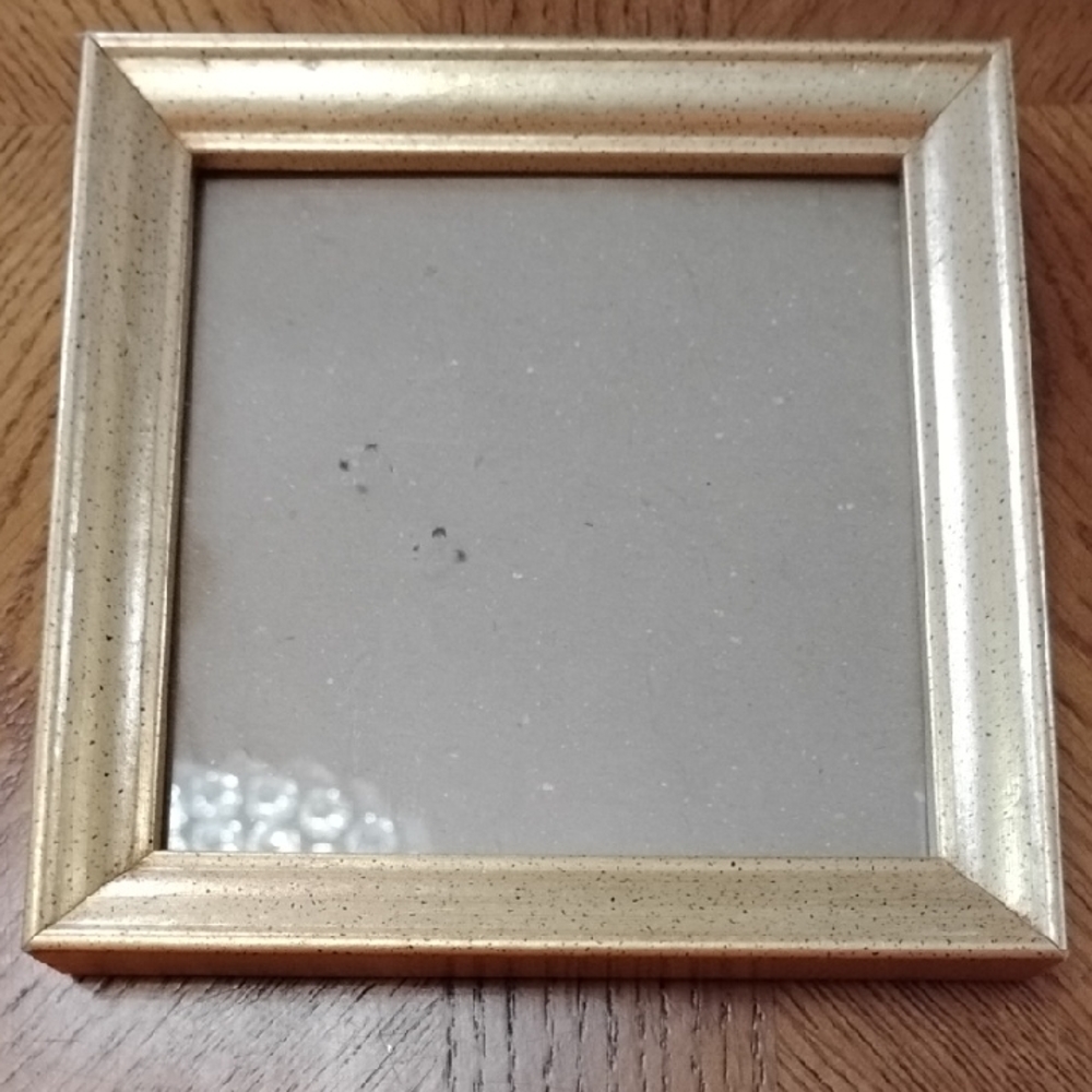 Vintage Gold Square 6x6 Picture Frame Metallic